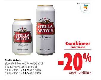 Colruyt Stella artois alcoholvrij bier aanbieding