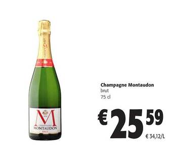 Colruyt Champagne montaudon aanbieding