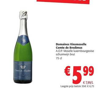 Colruyt Domaines vinsmoselle comte de bredimus aanbieding