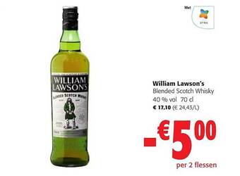 Colruyt William lawson's blended scotch whisky aanbieding