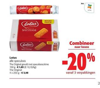 Colruyt Lotus speculoos aanbieding