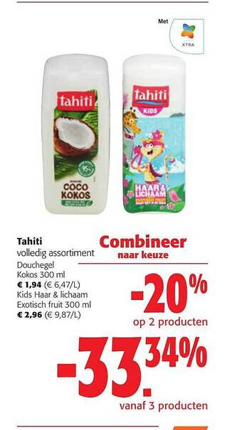 Colruyt Tahiti douchegel aanbieding