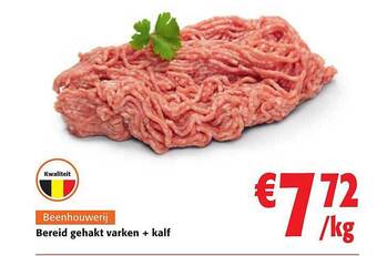Colruyt Bereid gehakt varken + kalf aanbieding