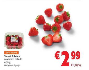 Sweet & juicy aardbeien calinda