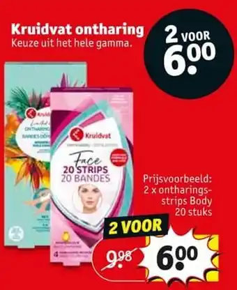 Kruidvat Ontharings- strips body aanbieding