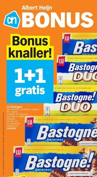 Albert Heijn Lu bastogne aanbieding