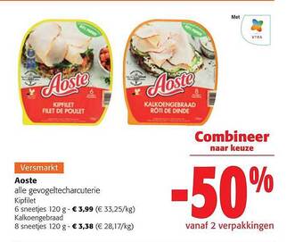 Colruyt Aoste gevogeltecharcuterie aanbieding