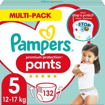 Bol.com Pampers premium protection pants luierbroekjes - maat 5 (12-17 kg) - 132 stuks - multi-pack aanbieding