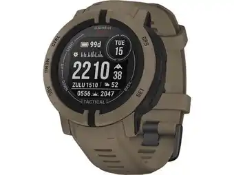 MediaMarkt Garmin smartwatch instinct 2 solar tactical 45 mm coyote (010-02627-04) aanbieding