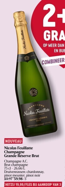 Nicolas feuillatte champagne grande réserve brut