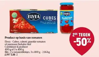 Delhaize Product op basis van tomaten elvea aanbieding