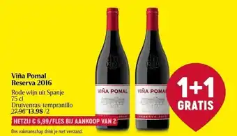 Viña pomal reserva 2016 rode wijn uit spanje 75 cl