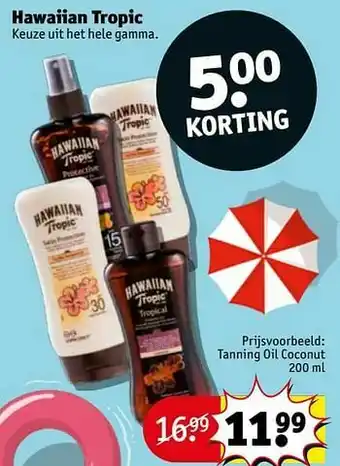 Kruidvat Tanning oil coconut aanbieding