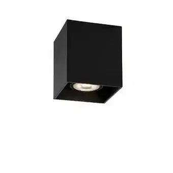 Leen Bakker Lucide plafondspot Bodi 1 - zwart - Ø8 cm - Leen Bakker aanbieding