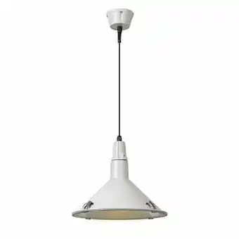 Leen Bakker Lucide hanglamp buiten TONGA IP44 - wit - Ø25,5 cm - Leen Bakker aanbieding