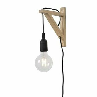 Leen Bakker Lucide wandlamp Fix Wall - zwart - Leen Bakker aanbieding