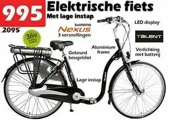 iTEK Eiektrische fiets met iage instap aanbieding
