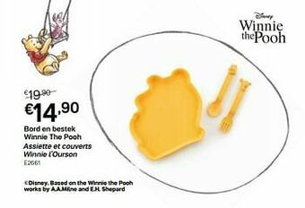 Bord en bestek winnie the pooh assiette et couverts winnie l’ourson