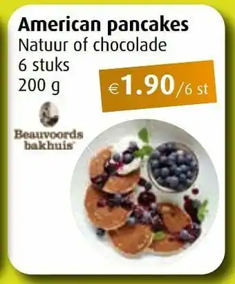 American pancakes natuur of chocolade