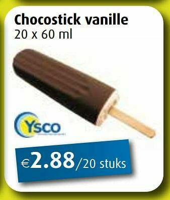 Aronde Chocostick vanille aanbieding