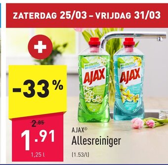 ALDI Ajax allesreiniger 1,25L aanbieding