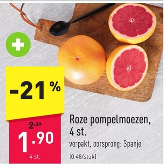 Roze pompelmoezen 4 st.
