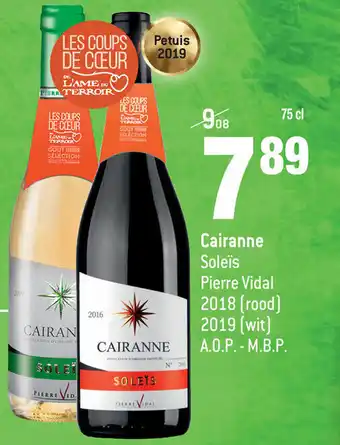 Soleïs 2018 rood 2019 wit Cairanne