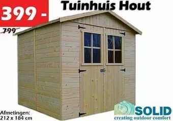 Tuinhuis hout