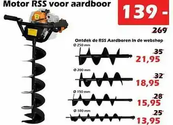 iTEK Motor rss voor aardboor aanbieding