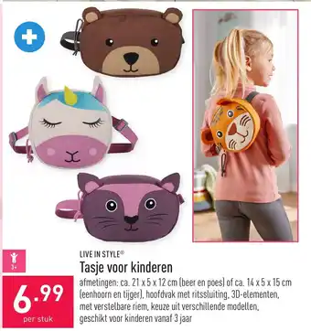 ALDI Live in style tasje voor kinderen aanbieding