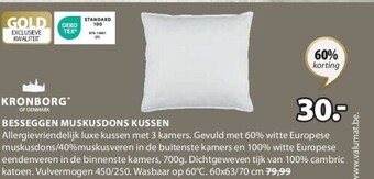 Jysk Besseggen muskusdons kussen aanbieding