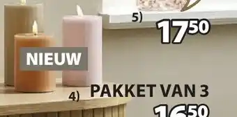 Jysk Terkel led kaars aanbieding