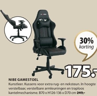 Jysk Nibe gamestoel aanbieding