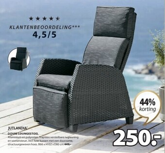 Jysk Dovre loungestoel aanbieding