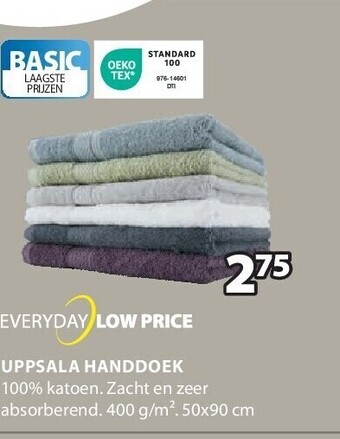 Jysk Uppsala handdoek aanbieding