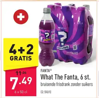 ALDI Fanta what the fanta 6 x 50cl aanbieding