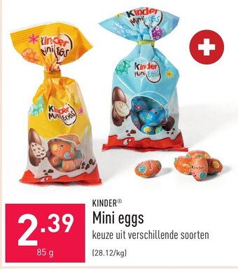 ALDI Kinder mini eggs 85g aanbieding
