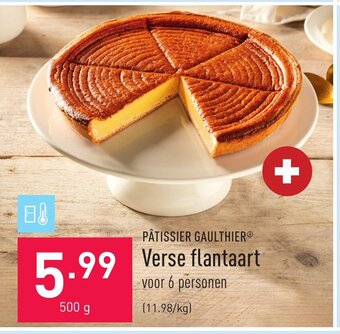 ALDI Patissier gaulthier verse flantaart 500g aanbieding