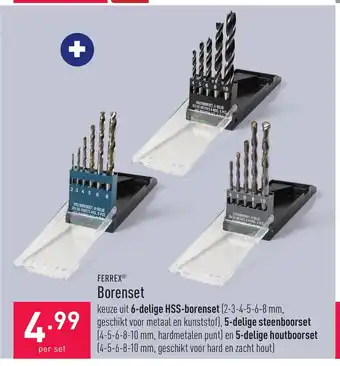 ALDI Ferrex borenset per set aanbieding