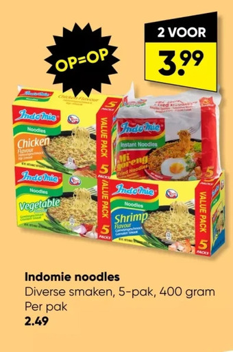 Big Bazar Indomie noodles aanbieding