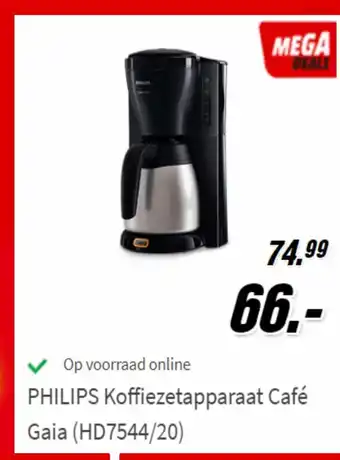 Philips Koffiezetapparaat Cafe Gaia (HD7544/20)