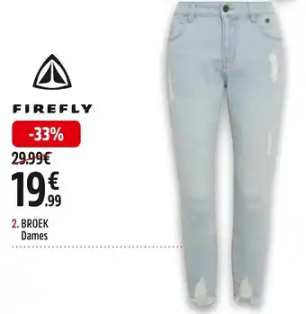 Intersport Firefly broek dames aanbieding