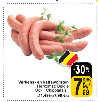 Cora Varkens- en kalfsworsten aanbieding