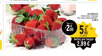 Cora Aardbeien 2 x 500 g aanbieding