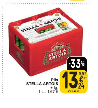Cora Stella Artois pils 24 x 33 cl aanbieding