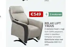 Crack Relax lift truus aanbieding