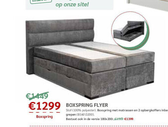 Crack Boxspring flyer aanbieding