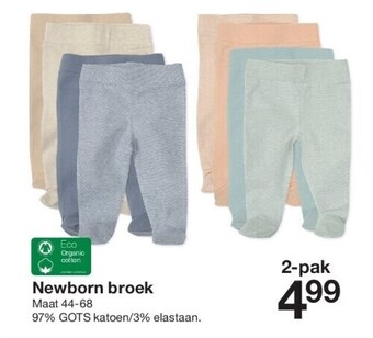 Zeeman Newborn broek aanbieding