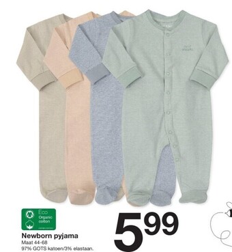 Zeeman Newborn pyjama aanbieding