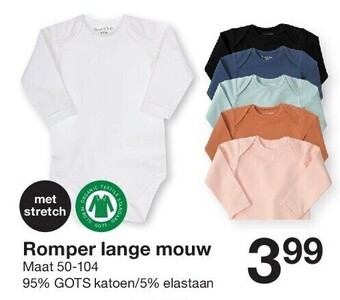 Zeeman Romper lange mouw aanbieding